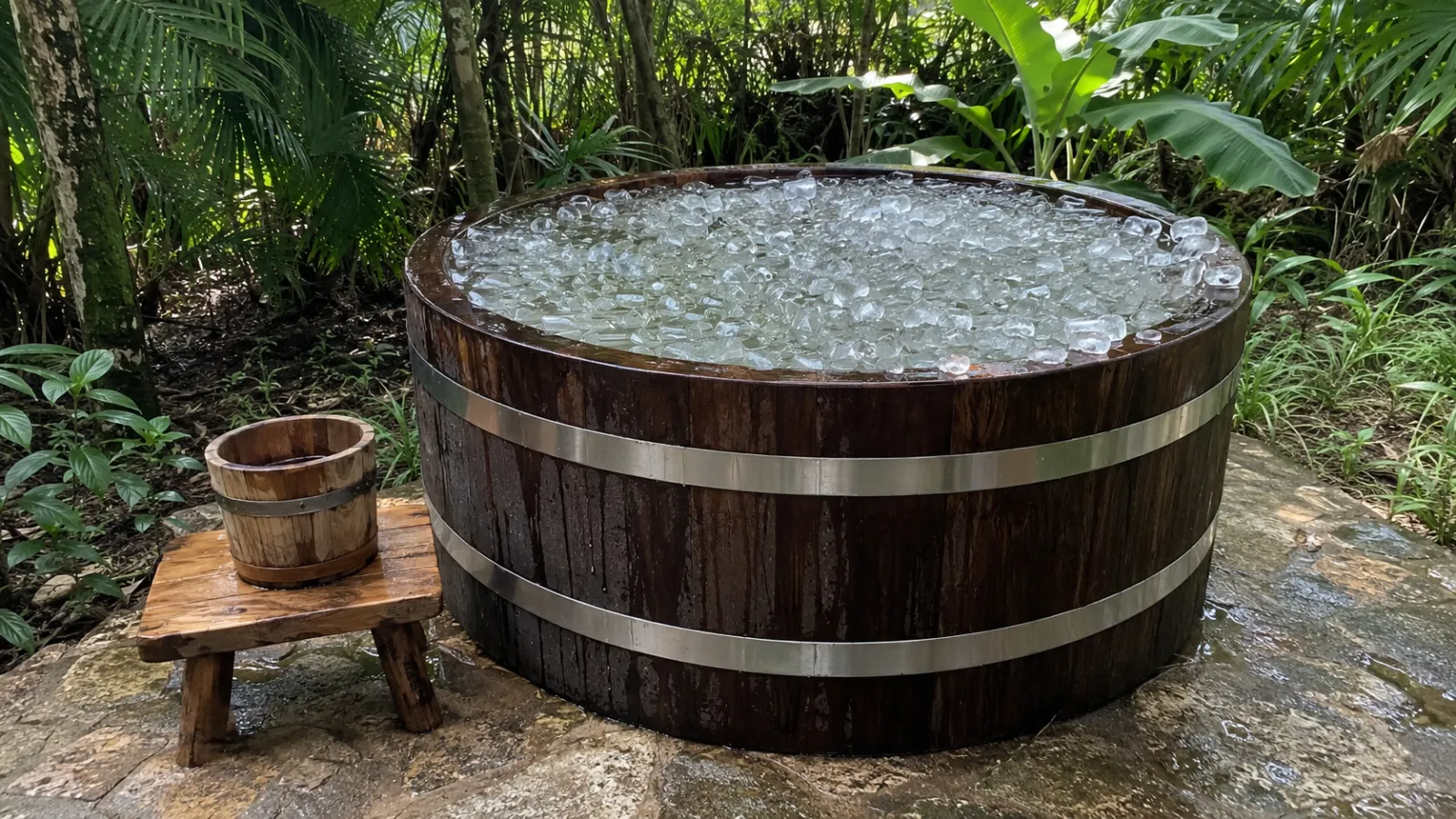 Fût de bain froid pour la récupération sportive