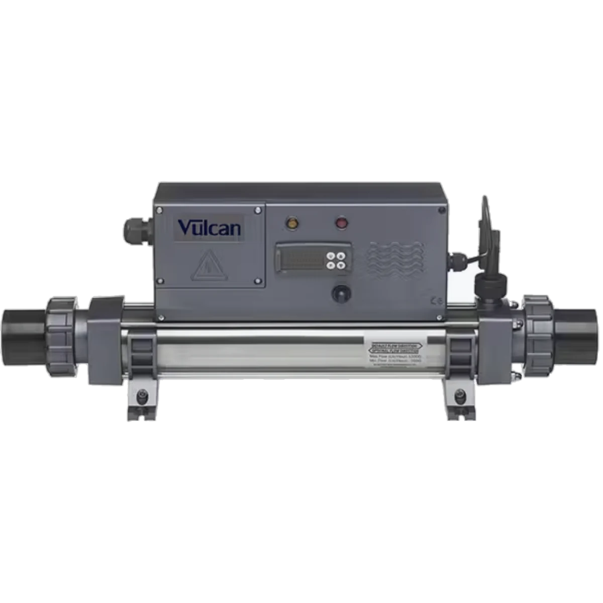 Réchauffeur électrique Vulcan 9 kW pour bain nordique, corps inox et boîtier de commande digital