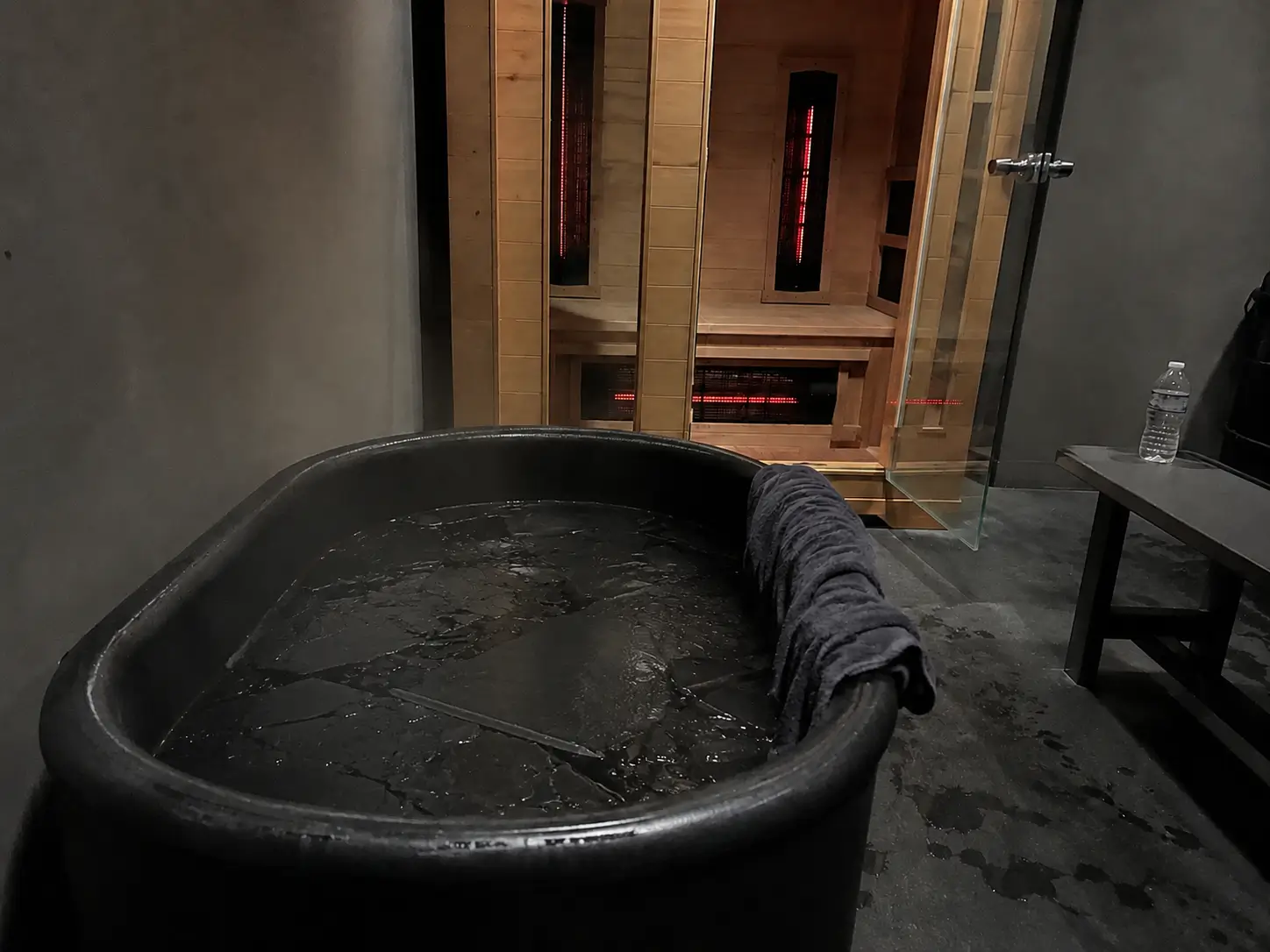 Protocole chaud froid, sauna puis bain de glace