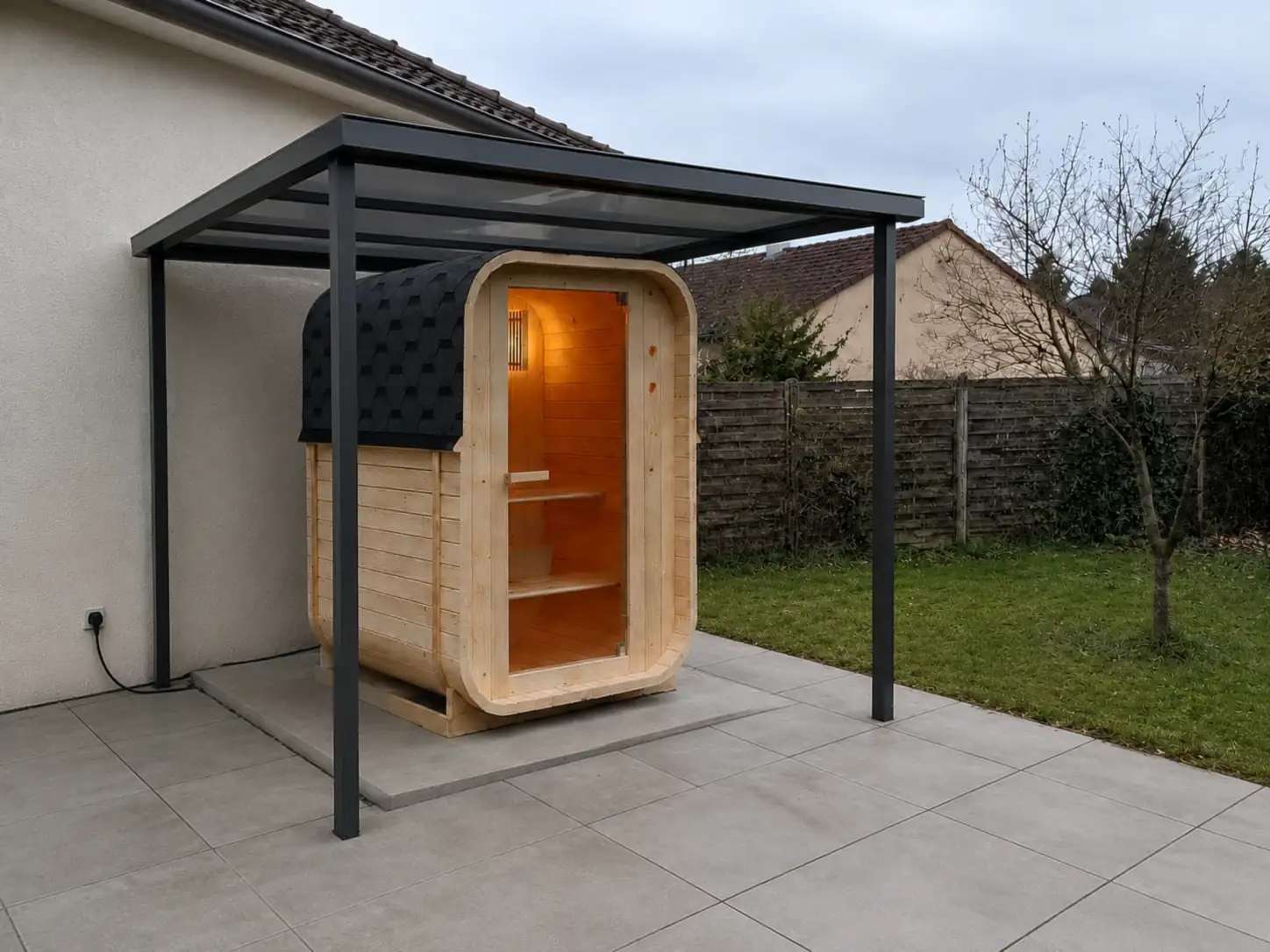 Sauna tonneau électrique Welcon Easyheat Solo format une personne